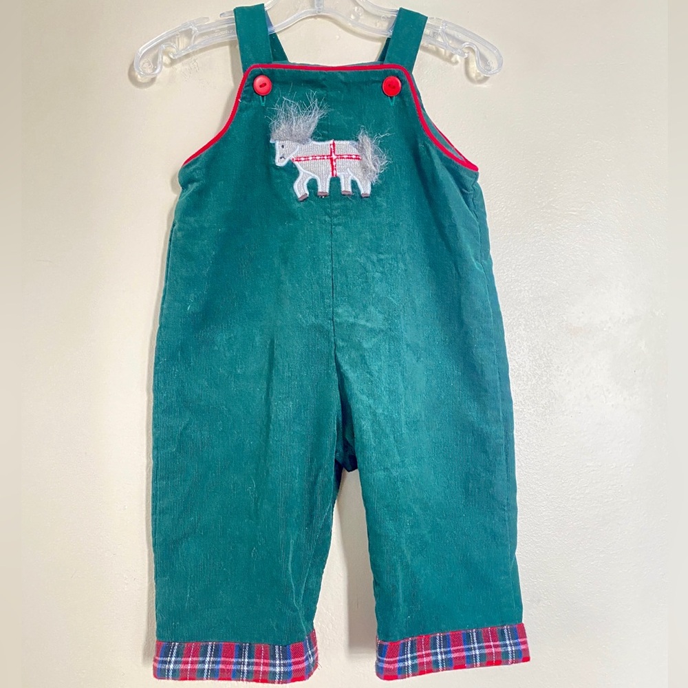 Rebecca Raggs Original. One piece bib overalls. vintage. 6 mos.